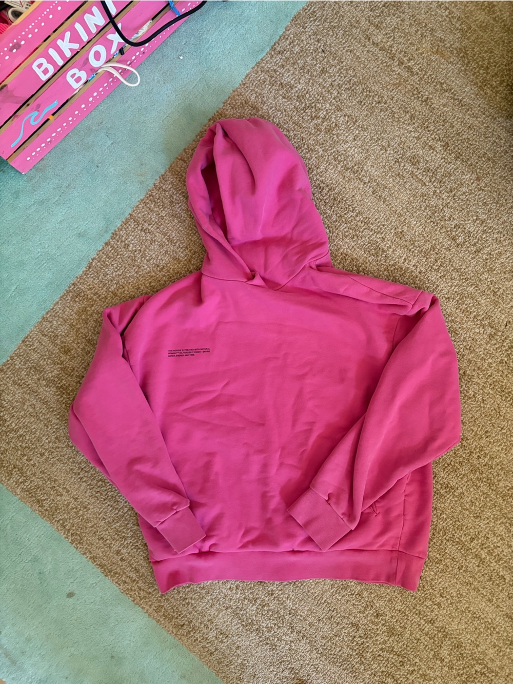 Pangaia Hot Pink Crewneck Hoodie
